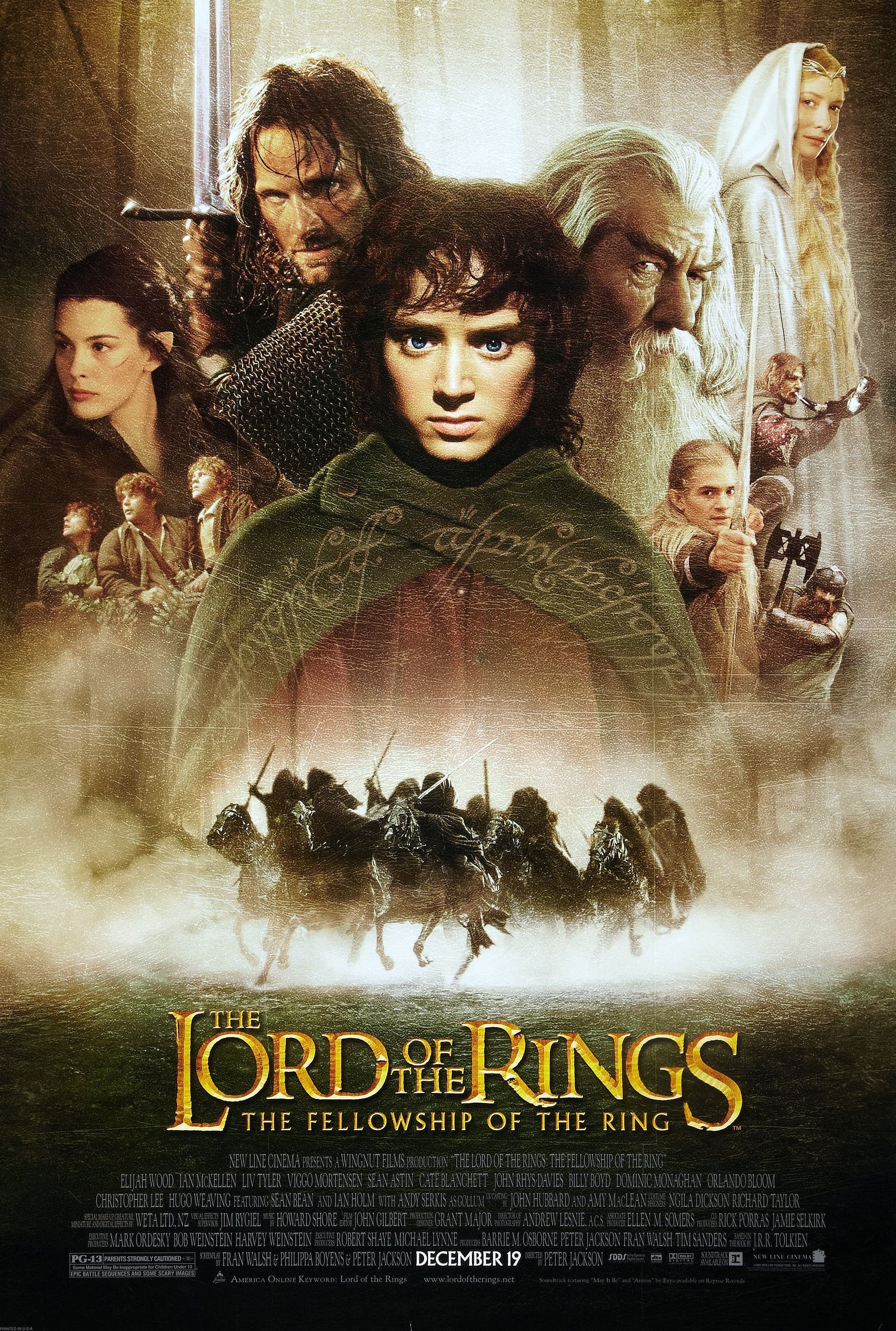 Poster for The Lord of the Rings trilogy